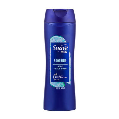 wholesale Suave Men Soothing Body & Face Wash, 15 oz, All Day Fresh Scent