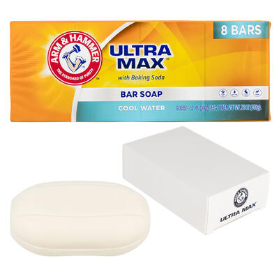wholesale Arm & Hammer Ultra Max Bar Soap, Cool Water Scent, 8 Bars