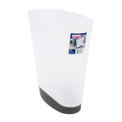 wholesale Sterilite Slim Wastebasket - White/Black 2.6 Gallon