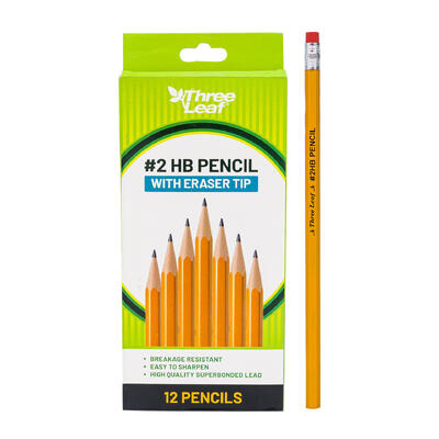wholesale Three Leaf 2HB Pencil 12-pack