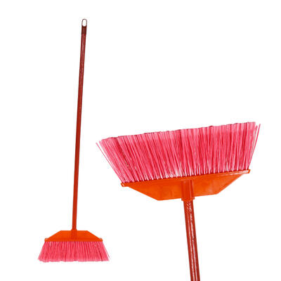 wholesale Broom with Wood Handle, 40 in, Pink