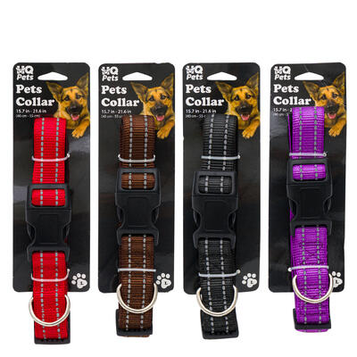 wholesale Large Adjustable Pets Collar, 15.7 - 21.6", Assorted Colors
