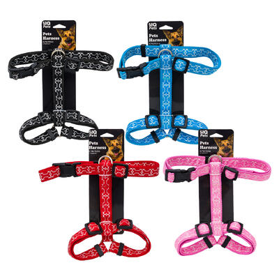 wholesale MQ Pets Harness, 0.74 x 19.6 in, Dog Bone Design, Assorted Colors
