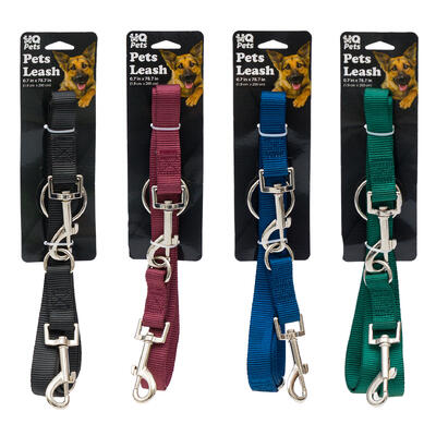 wholesale Pets Leash, 0.7 x 78.7", Solid Colors, Assorted