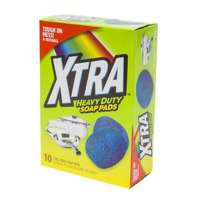 wholesale Xtra Heavy Duty Soap Pads, 10 Count, Tough on Mess & Reusable