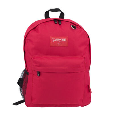 wholesale East West Backpack- 16.5"- Red