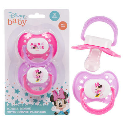 wholesale Disney Baby Minnie Mouse Pink and Purple Orthodontic Pacifiers