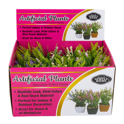 wholesale Simply Home Artificial Plants Succulent Potted Plants - 6" - Lavender - Perfect Indoor & Outdoor Decor