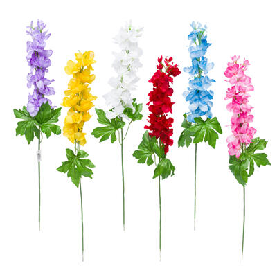 wholesale Artificial Delphinium Flower Decor , Assorted Colors