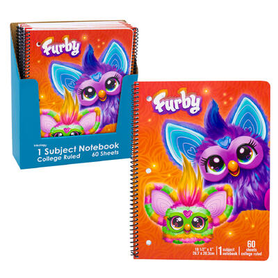 wholesale Furby College Ruled 1 Subject Notebook - 60 Sheets