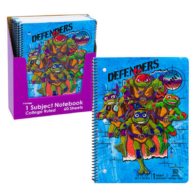 wholesale Teenage Mutant Ninja Turtles College Ruled 1 Subject Notebook - 60 Sheets