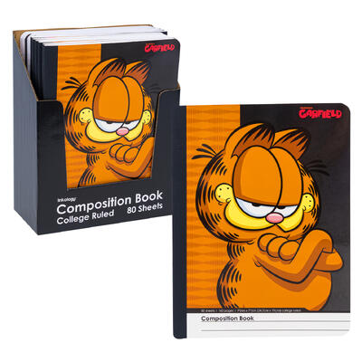 wholesale Garfield College Ruled Composition Book - 80 Sheets