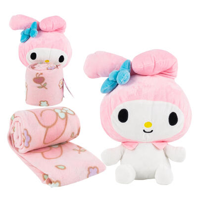 wholesale HELLO KITTY & FRIENDS MY MELODY HUGGER & THROW SET - 2PCS
