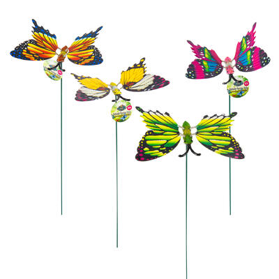 wholesale Simply Home Butterfly Garden Stakes 2", Assorted