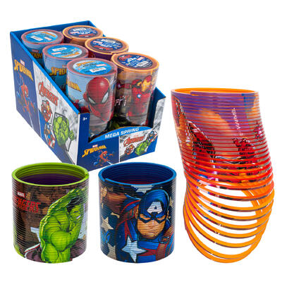 wholesale Marvel Spider-Man and Avengers Mega Spring, Assorted Characters