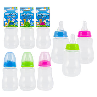 Little Mimos Baby Care Feeding Bottle with Silicone Nipple - 5oz - Assorted Colors