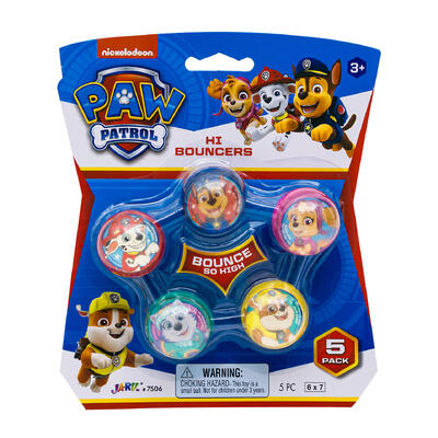 wholesale Paw Patrol Hi Bouncers Bouncy Balls, 5 Pack, Multicolor