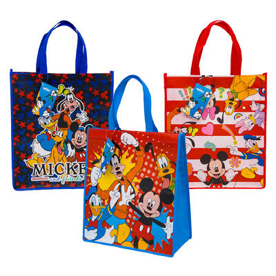 wholesale Disney Mickey and Friends Reusable Tote Bags, 16 in, Assorted Colors
