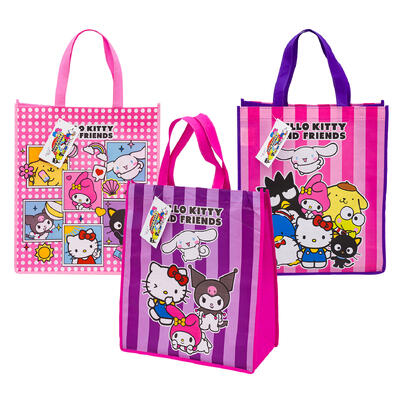 wholesale Hello Kitty and Friends Reusable Tote Bags, 16 in, Assorted Colors