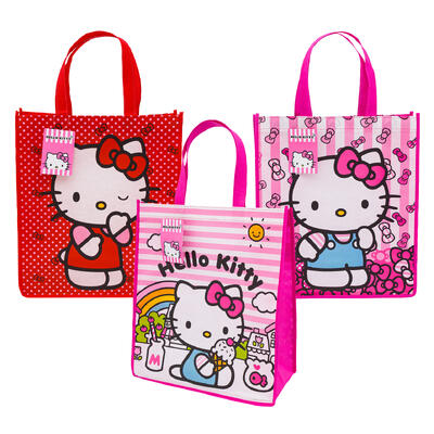 wholesale Hello Kitty Reusable Tote Bags, 16 in, Assorted Colors