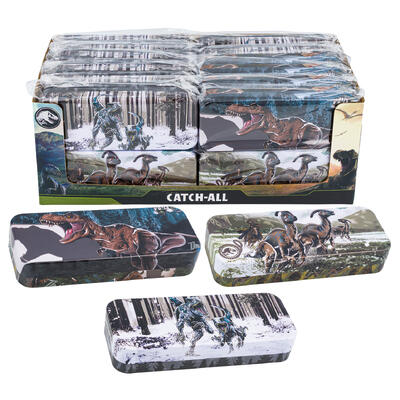 wholesale Jurassic World Tin Pencil Case 8.5", Assorted