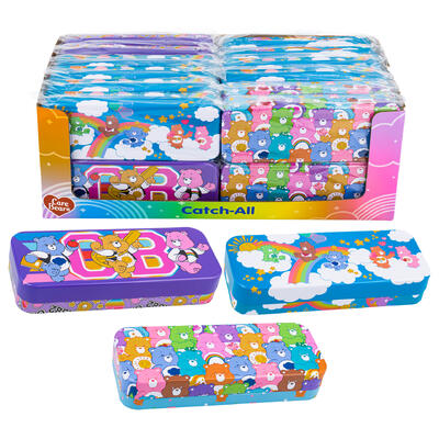 wholesale Care Bears Tin Pencil Case 8.5", Assorted