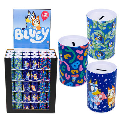 wholesale Bluey Tin Savings Bank, Assorted
