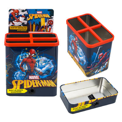 Wholesale Marvel Spider-Man Desktop Organizer with Sharpener | BLACK ...