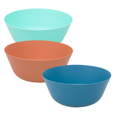 wholesale Cooking Basics Mixing Bowl, 3 qt, Round, Assorted Colors