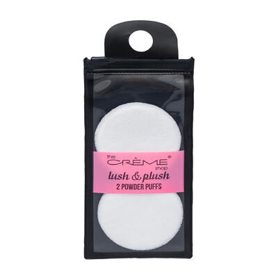 wholesale The Crème Shop Lush & Plush Powder Puff, 2 Pack, White