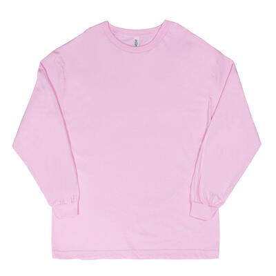wholesale Alstyle Classic XL Cotton Long Sleeve T-Shirt - Pink