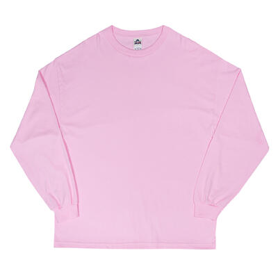 wholesale Alstyle Classic 2XL Cotton Long Sleeve T-Shirt - Pink