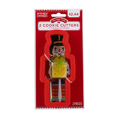 wholesale Holiday Time Women Owned Christmas-Themed  2 Cookie Cutters - Nutcracker