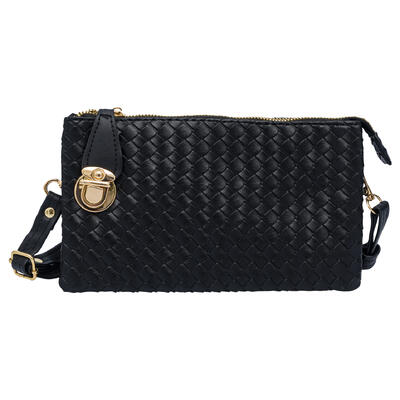 wholesale Chic Unlimited Shoulder Bag with Lock, Black