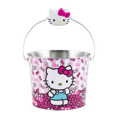 wholesale Hello Kitty Beverage Bucket with Grip Handle