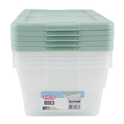 Wholesale TOTE 6qt, 10pc  CLEAR W MINDFU