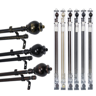 wholesale Elegant Home Collection Drapery Rod Set 48" X84"