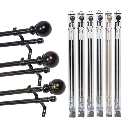 wholesale Elegant Home Collection Drapery Rod Set 48" X84"
