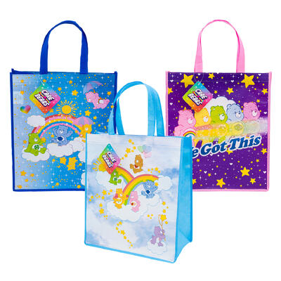 wholesale Care Bears Reusable Tote Bags, 16 in, Assorted Colors