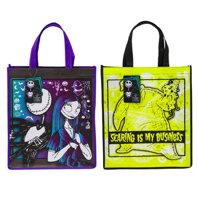 wholesale Disney The Nightmare Before Christmas Reusable Tote Bags, 16 in, Assorted Colors