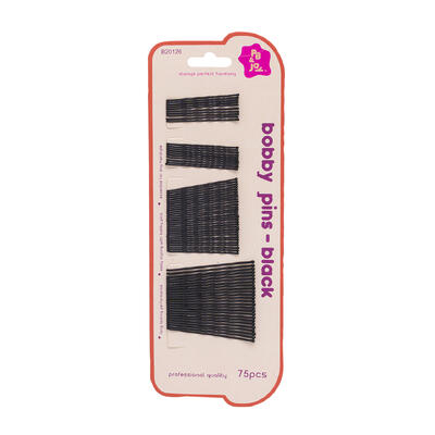 wholesale PB & Jay Bobby Pins 75pcs - Black
