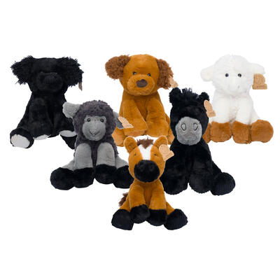 wholesale Animal Adventure Stuffed Farm Animals Plush Toy 9 in - Assorted